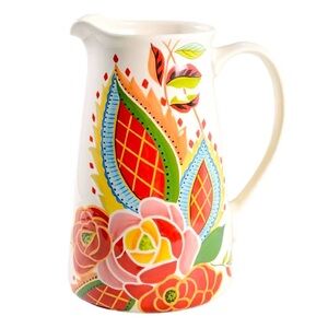 Vida By Eva Mendes Rose Print 94 Oz Pitcher
